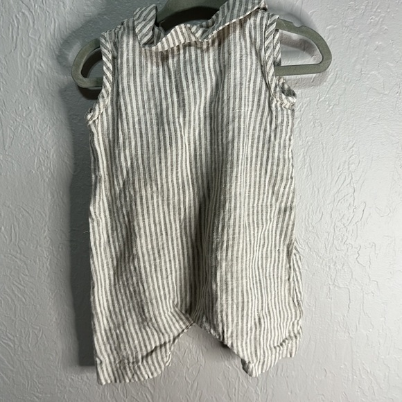 Fin & Vince 100% Linen Romper 0-3 - Picture 4 of 4